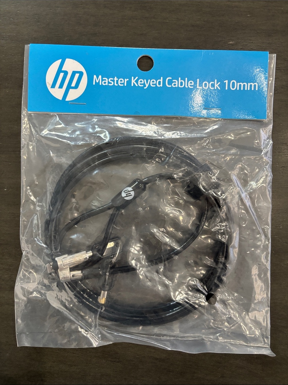 HP Black Master Keyed Laptop Security Cable Lock